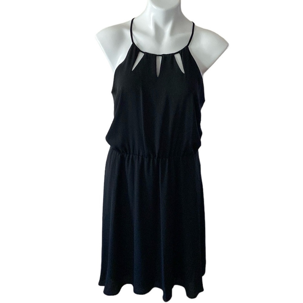 Attention Women’s Black Keyhole Sleeveless Dress Size M